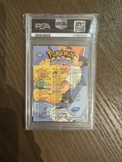 1999 Topps Pokemon Movie Edition Checklist PSA 9 - Image 2