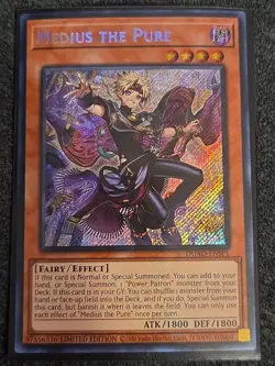 yugioh Medius The Pure - DUAD-ENSP1 Secret Rare Limited Edition NM Holo - Image 1