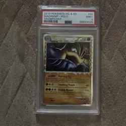 2010 POKEMON TRIUMPHANT MACHAMP PRIME #95 ULTRA RARE PSA 9 MINT - Image 1
