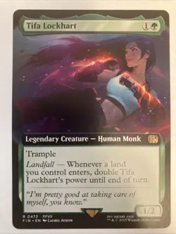 x1 Tifa Lockhart (Extended Art) MTG Final Fantasy NM Regular 0473 R - Image 1