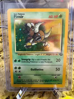 🔥 PINSIR Holo 9/64 Jungle Set 1999 - UNLIMITED - Sharp NM Copy! 🔥 - Image 1