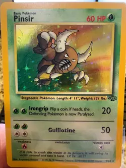 🔥 PINSIR Holo 9/64 Jungle Set 1999 - UNLIMITED - Sharp NM Copy! 🔥 - Image 3