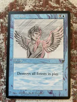 MTG Legends Edition, Acid Rain! 1994 Rare Reserve List Vintage Magic! - Image 1