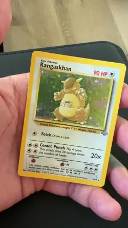 Pokemon TCG Kangaskhan Jungle Holo Card 5/64 Unlimited Rare, LP-NM Condition - Image 2