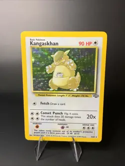 Kangaskhan Jungle 5/64 Holo Unlimited Holo Rare NM/LP Vintage Pokemon Card TCG - Image 1