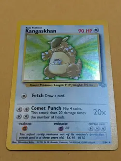 Kangaskhan 5/64 Jungle Holo Pokemon TCG Unlimited Holo Rare WOTC NM - Image 2