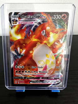 Pokemon Holo Charizard VMAX Darkness Ablaze Ultra Rare Full Art 020/189 NM Card - Image 1