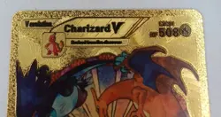 Pokemon Charizard V Evolution 508HP Gold Foil Fan Art Card SMP 26-43 V2 - Image 3