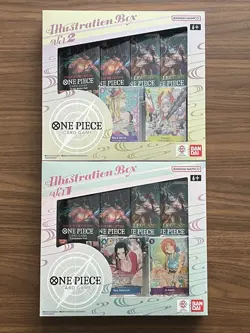 One Piece Trading Card Game: Illustration Boxes Volume 1 & 2 Set Factory Sealed - Image 1
