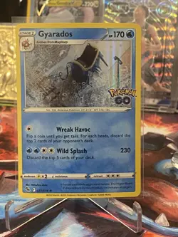 Gyarados 022/078 Pokemon Go Reverse Holo Pokemon Card - Image 1