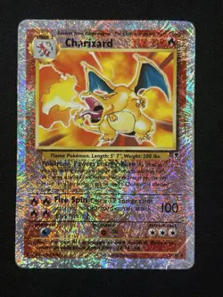 Charizard 3/110 Reverse Holo Legendary Collection English Damaged Pokemon Card - Image 1