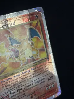 Charizard 3/110 Reverse Holo Legendary Collection English Damaged Pokemon Card - Image 5