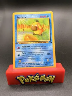 Pokemon TCG Psyduck Card 53/62 Common Fossil 1st Edition Non-Holo NM Condition - Image 1