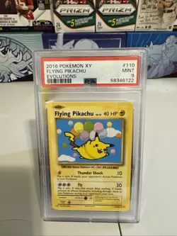 Flying Pikachu 2016 XY Evolutions 110/108 Secret Rare Pokemon Card PSA 9 Mint - Image 1