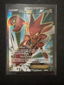 Pokemon TCG Scizor-EX Breakpoint Full Art Holo Card 119/122 - Image 1