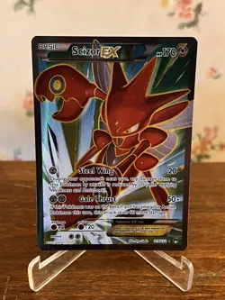 Pokemon TCG Scizor EX Full Art Holo Card 119/122 Breakpoint XY LP EX-Mt Rare - Image 1