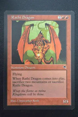 Magic The Gathering MTG RATHI DRAGON Tempest LP Lightly Played - Image 1