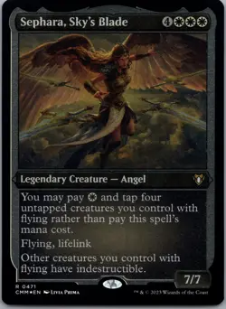 Sephara, Sky's Blade (Foil Etched) Commander Masters Foil US SELLER FREE SHIP - Image 1