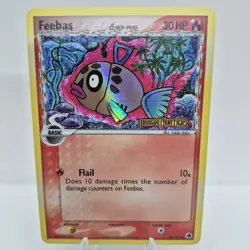 Pokemon Feebas 49/101 Reverse Holo EX Dragon Frontiers Delta Species 2006 - Image 1
