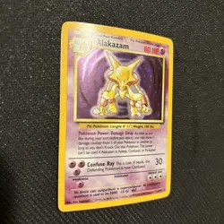 Pokemon TCG Alakazam Base Set 1/102 Holo 1999-2000 Wizards Base Set LP - Image 3