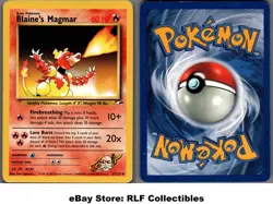 2000 Pokemon, Gym Heroes, #37/132 Blaine's Magmar, Uncommon - Image 1