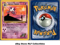 2000 Pokemon, Gym Challenge, #55/132 Sabrina's Haunter, Uncommon (b) - Image 1