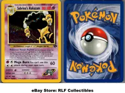 2000 Pokemon, Gym Challenge, #16/132 Sabrina's Alakazam, Holo Rare - Image 1