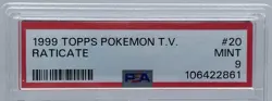 1999 Topps Pokemon - Raticate #20 - Topps T.V. Series - Black Logo - PSA 9 Mint - Image 4