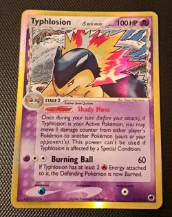Typhlosion (Delta Species) 12/101 Dragon Frontiers Holo English Pokemon Card - Image 2