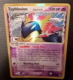 Typhlosion (Delta Species) 12/101 Dragon Frontiers Holo English Pokemon Card - Image 3