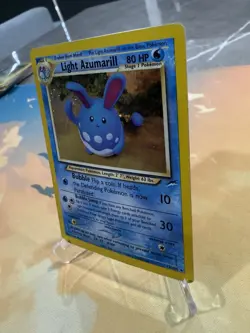 Light Azumarill 13/105 Holo Rare Neo Destiny Pokemon Card Swirl WoTC 🌀 - Image 2