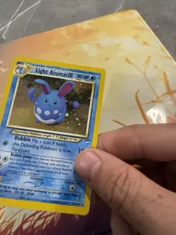 Light Azumarill 13/105 Holo Rare Neo Destiny Pokemon Card Swirl WoTC 🌀 - Image 5