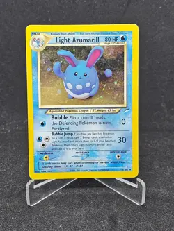 Pokemon Card Light Azumarill 13/105 Neo Destiny Holo Rare - Image 1