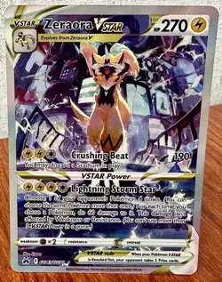 Zeraora VSTAR Ultra Rare Crown Zenith: Galarian Gallery GG43/GG70 Pokemon Cards - Image 1