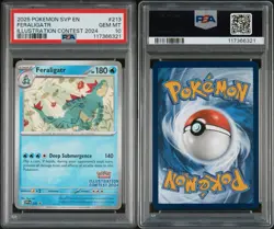 2025 POKEMON SVP EN-SV PROMO #213 FERALIGATR PSA 10 ILLUSTRATION CONTEST 2024 - Image 3