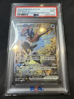2024 POKEMON SVP EN-SV BLACK STAR PROMO #132 GRENINJA EX PSA 9 - Image 1