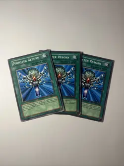 Yu-Gi-Oh! TCG 3x Monster Reborn Yugi SDY-030 Unlimited Common - Image 1