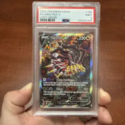 POKEMON 2022 SWORD & SHIELD LOST ORIGIN #186 FULL ART/GIRATINA V PSA 9 - Image 1