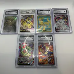 Lot Of 6 Graded Pokemon Cards CGC AGS Japanese Rayquaza Infernape Orbeetle VMAX - Image 1
