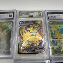 Lot Of 6 Graded Pokemon Cards CGC AGS Japanese Rayquaza Infernape Orbeetle VMAX - Image 3