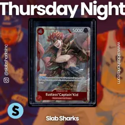 2025 ONE PIECE OP14 #OP14-014 EUSTASS "CAPTAIN" KID DASH PACK PROMO - Image 1