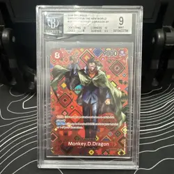☠🏴‍☠ Monkey.D.Dragon (SP) OP07-015 Emperors in the New World Foil BGS 9 💎 - Image 2