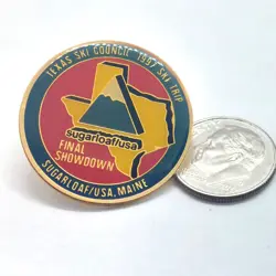 Texas Ski Council 1997 Sugarloaf USA Maine Final Showdown Enamel Pin Skiing - Image 2