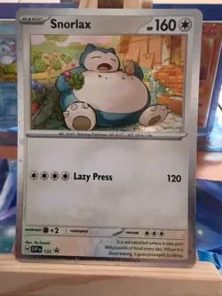 Snorlax 122 Sv: Scarlet & Violet Black Star Promo Cards. Holo. Pack Fresh. NM. - Image 1