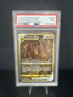 2023 POKEMON SWORD & SHIELD CROWN ZENITH SECRET FULL ART/GIRATINA VSTAR PSA 9 - Image 1