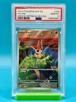 PSA 10 - 2025 Pokemon, SVP EN, Victini, Unova Victini Illus Coll - Image 1