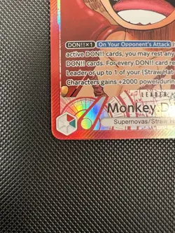 Monkey.D.Luffy Alt Art OP13-001 Carrying On His Will Eng Alt Art NM+ Leader - Image 2