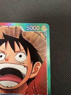 Monkey.D.Luffy Alt Art OP13-001 Carrying On His Will Eng Alt Art NM+ Leader - Image 4