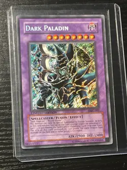 Yugioh Dark Paladin DMG - 001 Limited Edition Secret Rare Holo Bleed LP/NM - Image 1