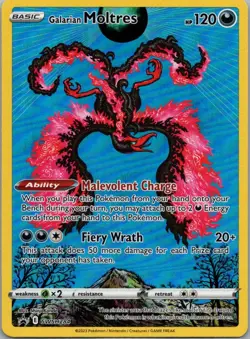 Pokemon TCG Galarian Moltres SWSH284 SWSH Black Star Promos Holo NM - Image 1
